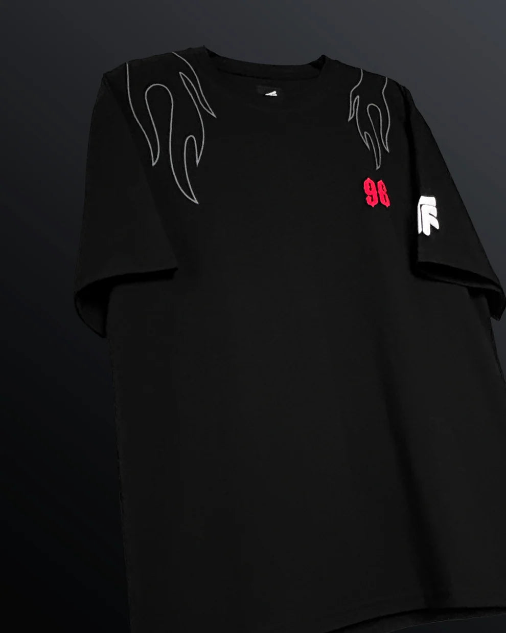 Don't Trip Men Black Oversized T-shirt